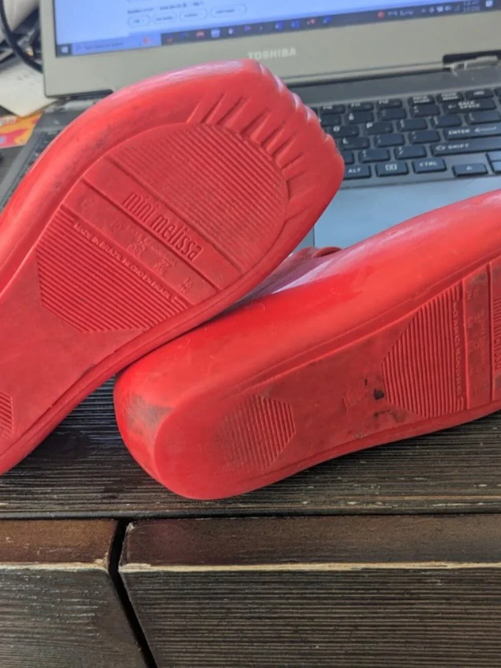 Genuine MINI MELISSA Mary Jane Red Size 10 Shoes